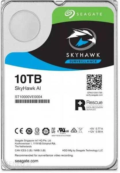 Kietasis diskas HDD Seagate SkyHawk AI 10TB