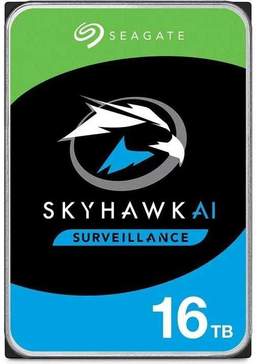 „SEAGATE Skyhawk AI“ 16 TB kietasis diskas SATA 6 Gb/s 512 MB talpyklos 3,5 colio CMR helio