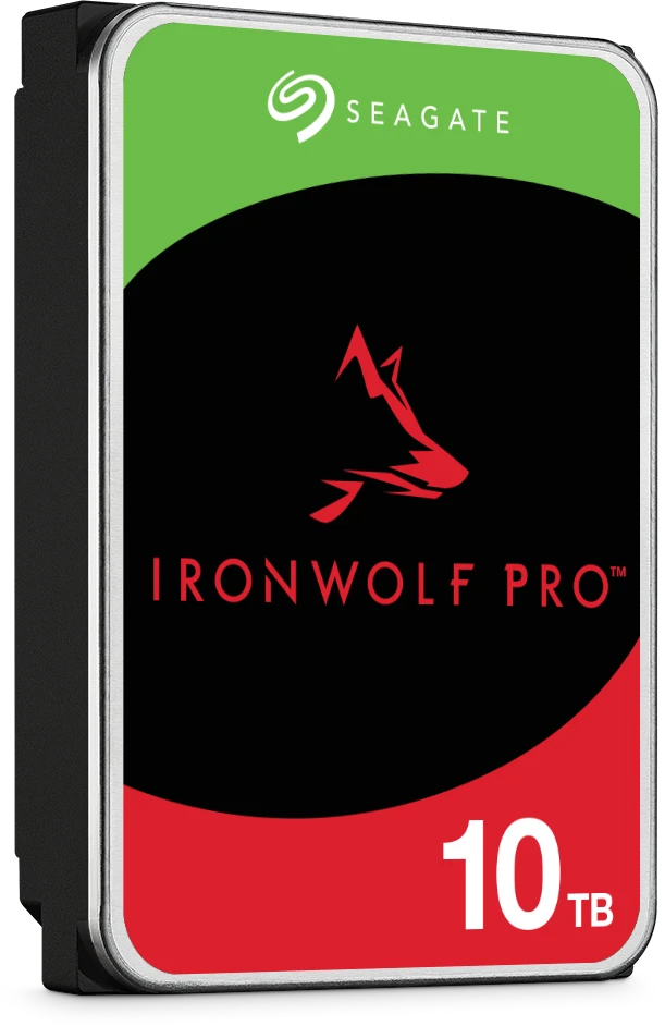 „SEAGATE Ironwolf PRO Enterprise NAS HDD 10TB 7200rpm 6Gb/s SATA 256MB cache 8.9cm 3.5inch 24x7“ skirtas NAS ir RAID Rackmount sistemoms, juodos spalvos