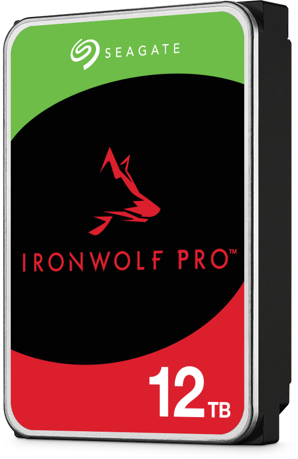 SEAGATE Ironwolf PRO Enterprise NAS HDD 12TB 7200rpm 6Gb/s SATA 256MB talpykla 8,9 cm 3,5 colio 24x7 NAS ir amp; RAID Rackmount Systeme BLK
