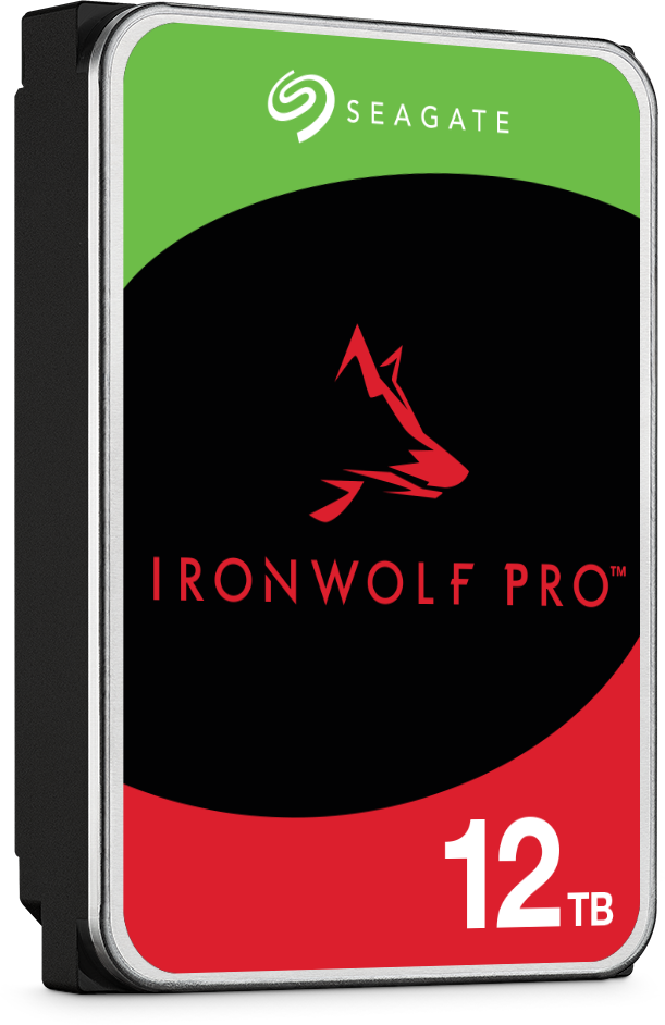 SEAGATE Ironwolf PRO Enterprise NAS HDD 12TB 7200rpm 6Gb/s SATA 256MB talpykla 8,9 cm 3,5 colio 24x7 NAS ir amp; RAID Rackmount Systeme BLK