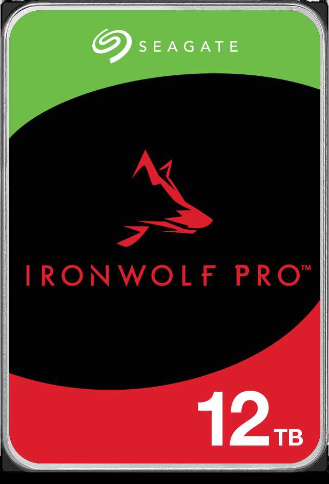 SEAGATE Ironwolf PRO Enterprise NAS HDD 12TB 7200rpm 6Gb/s SATA 256MB talpykla 8,9 cm 3,5 colio 24x7 NAS ir amp; RAID Rackmount Systeme BLK