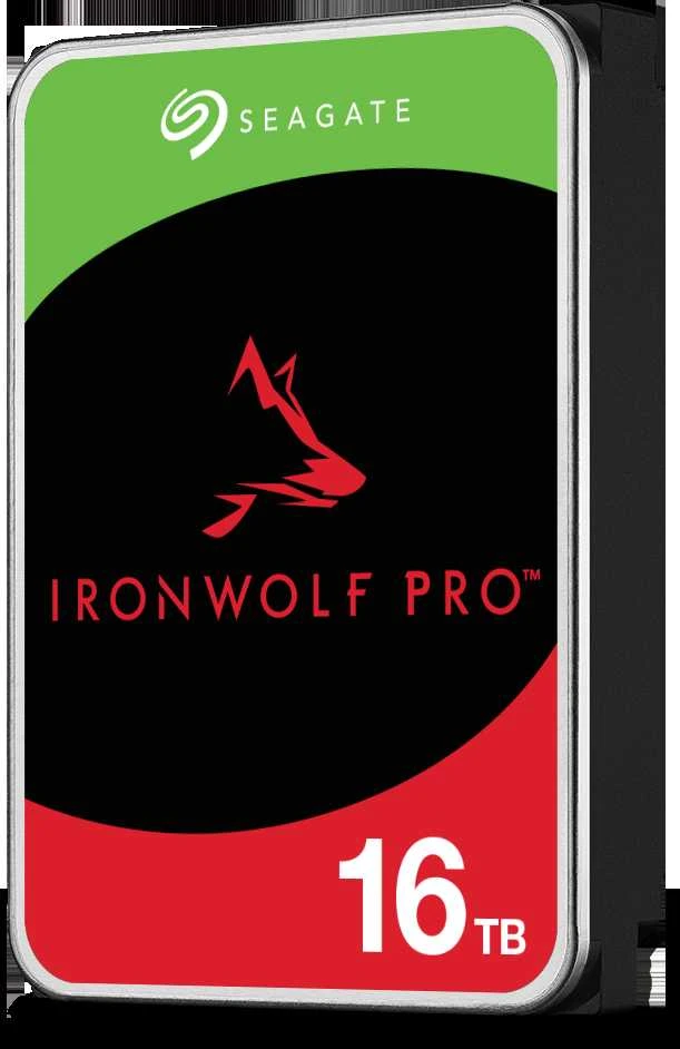 SEAGATE Ironwolf PRO Enterprise NAS HDD 16TB 7200rpm 6Gb/s SATA 256MB talpykla 8,9 cm 3,5 colio 24x7 NAS ir amp; RAID Rackmount sistemos BLK