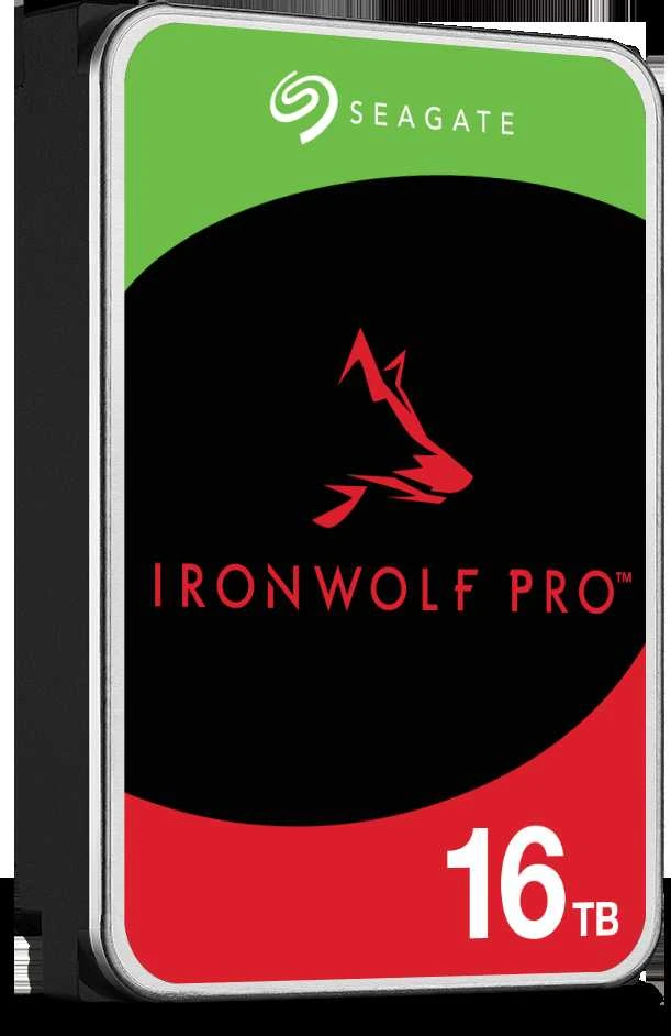 SEAGATE Ironwolf PRO Enterprise NAS HDD 16TB 7200rpm 6Gb/s SATA 256MB talpykla 8,9 cm 3,5 colio 24x7 NAS ir amp; RAID Rackmount sistemos BLK