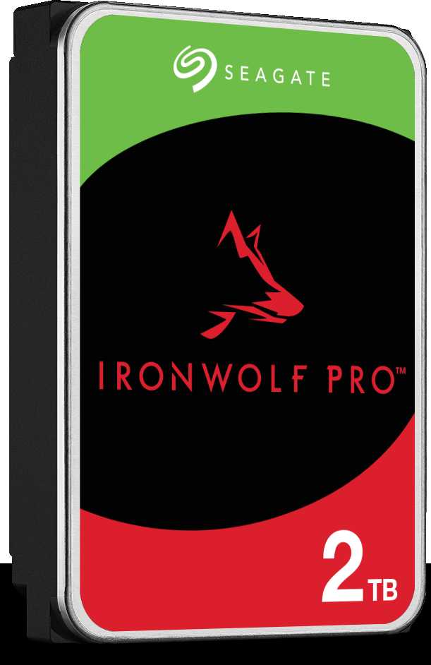 SEAGATE Ironwolf PRO Enterprise NAS HDD 2TB 7200rpm 6Gb/s SATA 256MB talpykla 8,9 cm 3,5 colio 24x7 NAS ir amp; RAID Rackmount sistemos BLK