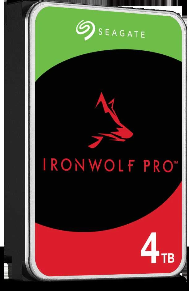 „SEAGATE Ironwolf PRO Enterprise NAS HDD 4TB 7200rpm 6Gb/s SATA 256MB cache 8.9cm 3.5inch 24x7“ skirtas NAS ir RAID Rackmount sistemoms, juodos spalvos