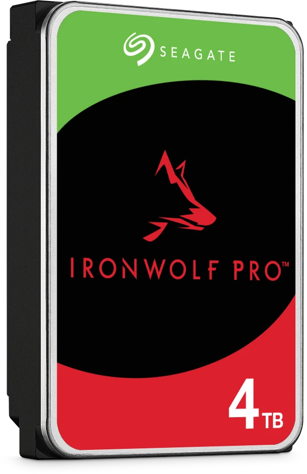 „SEAGATE Ironwolf PRO Enterprise NAS HDD 4TB 7200rpm 6Gb/s SATA 256MB cache 8.9cm 3.5inch 24x7“ skirtas NAS ir RAID Rackmount sistemoms, juodos spalvos