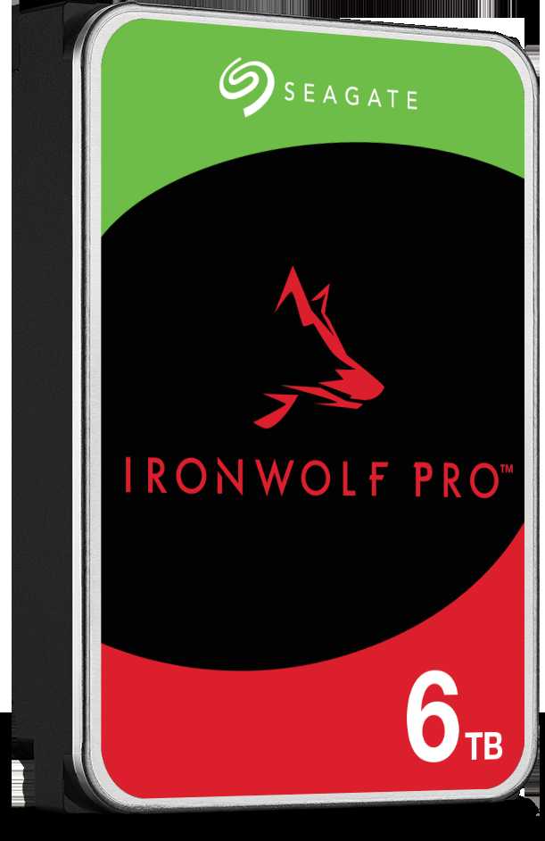 „SEAGATE Ironwolf PRO Enterprise NAS HDD 6TB 7200rpm 6Gb/s SATA 256MB cache 8.9cm 3.5inch 24x7“ skirtas NAS ir RAID Rackmount sistemoms, juodos spalvos