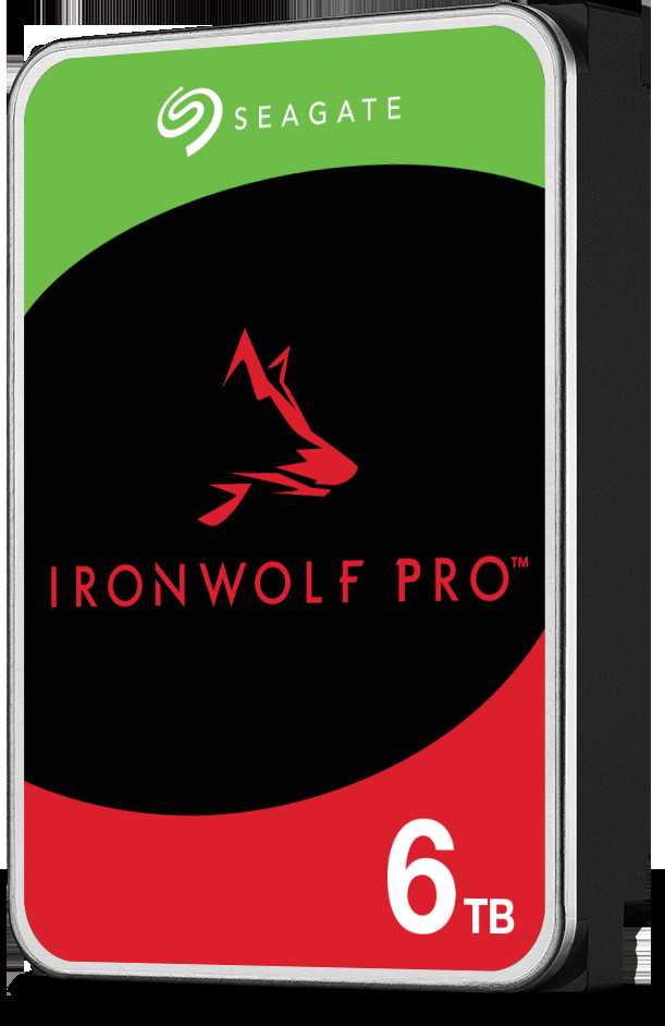 „SEAGATE Ironwolf PRO Enterprise NAS HDD 6TB 7200rpm 6Gb/s SATA 256MB cache 8.9cm 3.5inch 24x7“ skirtas NAS ir RAID Rackmount sistemoms, juodos spalvos