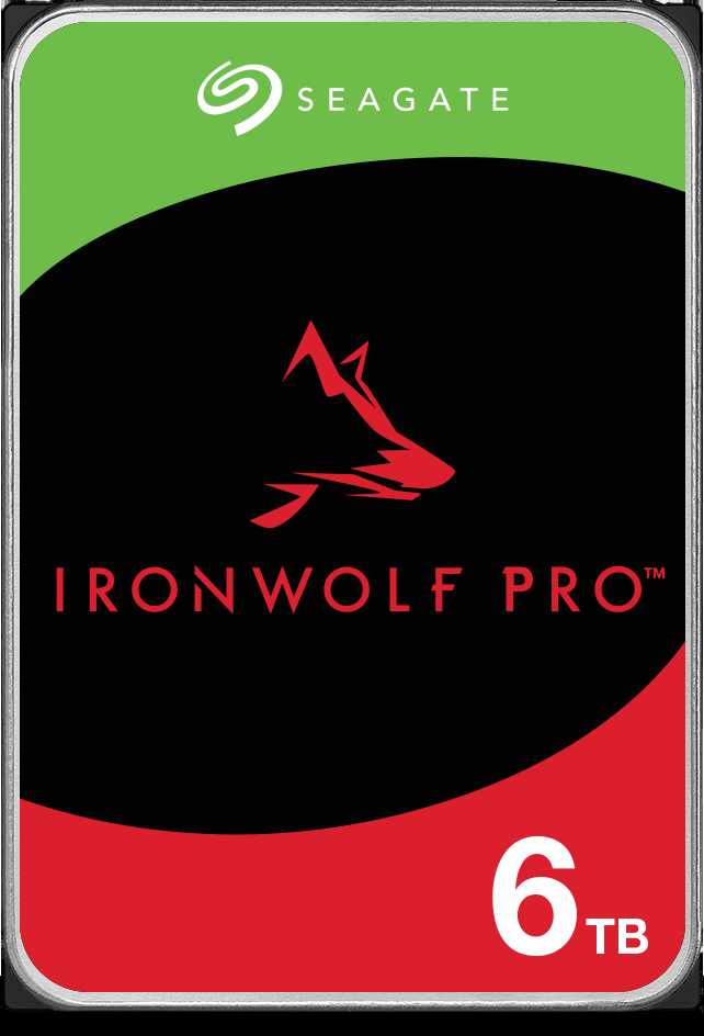 „SEAGATE Ironwolf PRO Enterprise NAS HDD 6TB 7200rpm 6Gb/s SATA 256MB cache 8.9cm 3.5inch 24x7“ skirtas NAS ir RAID Rackmount sistemoms, juodos spalvos