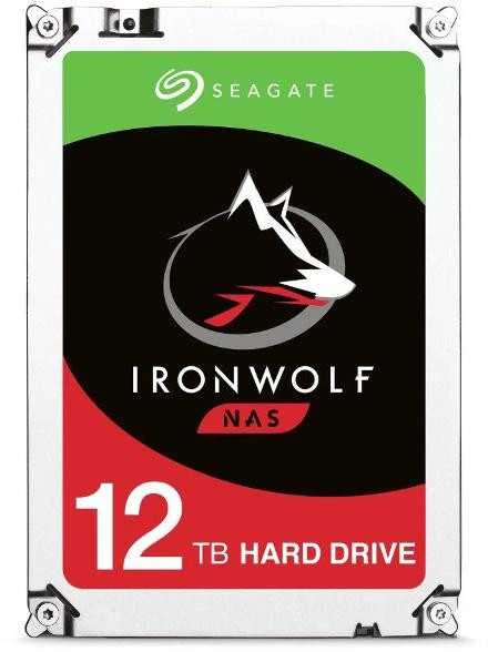 Kietasis diskas SEAGATE NAS HDD 12TB IronWolf 7200rpm 6Gb/s SATA 64MB talpykla 8,9 cm 3,5 colio 24x7 NAS ir RAID Rackmount Systeme BLK