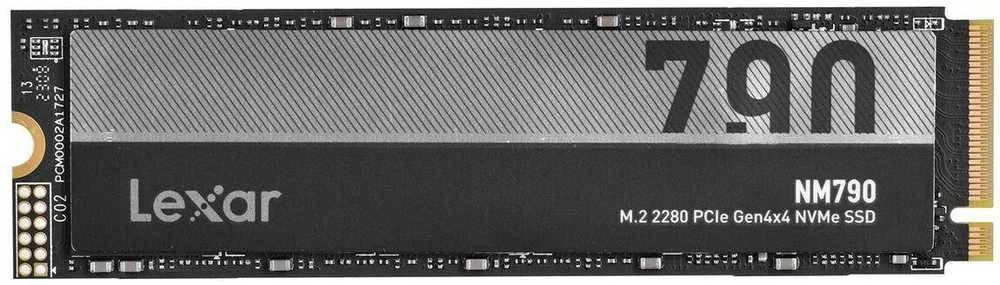 Lexar | SSD | NM790 | 1000 GB | SSD form factor M.2 2280 | Solid-state drive sąsaja M.2 NVMe | Skaitymo greitis 7400 MB/s | Rašymo greitis 6500 MB/s