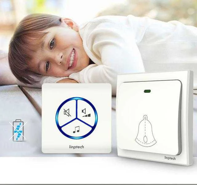 „Linptech“ be baterijų bevielis durų skambutis „Linbell G1“.