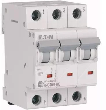 Eaton grandinės pertraukiklis 3P C 16A 6kA AC xPole Home HN-C16/3 194891