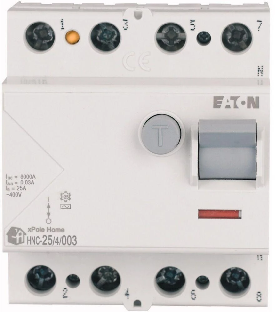RCD JUNGILKLIS HNC-25/4/003 TRIFAZIS, AC TIPAS 30 mA 25 A EATON