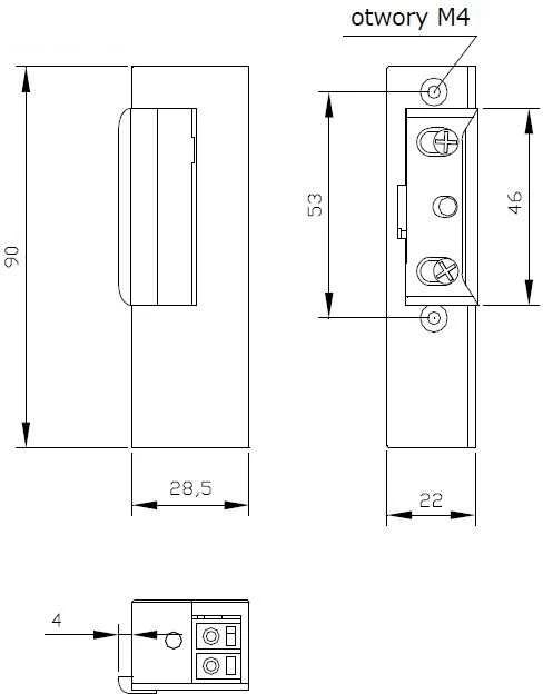 Elektra Plus Ospel antenos lizdas AS RTV 10dB baltas (GPA-10GP/m/00)