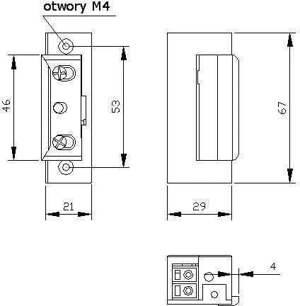 Elektra Plus ZACZEP ELEKTRA R4 Z PAM. Z BLOK. SYMETR. 24V; 7544