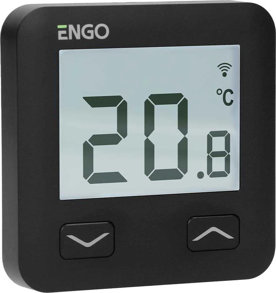Engo Wi-Fi temperatūras regulators E10-B, 230V, juodas