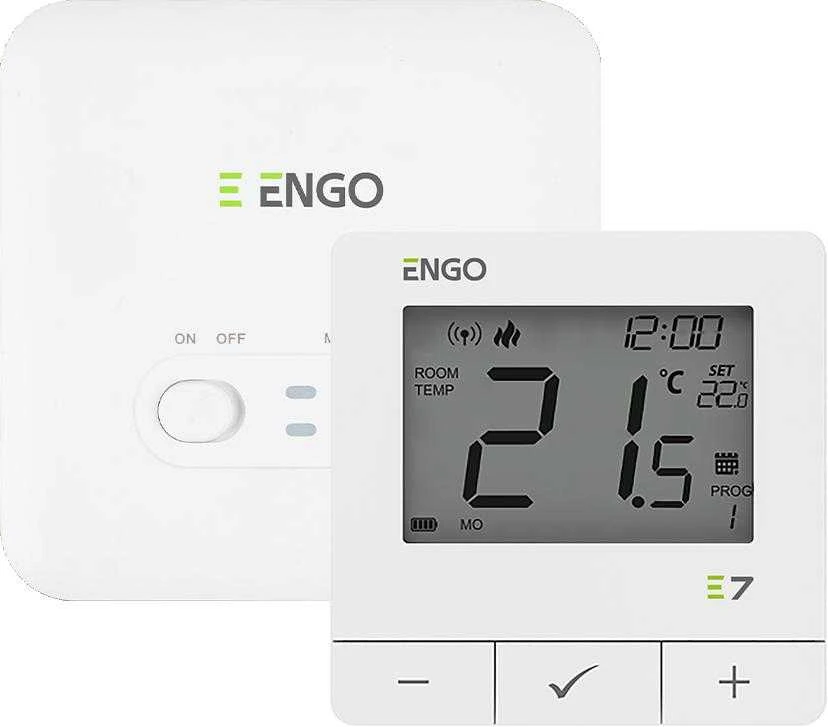 Engo Controls Engo E7 belaidis termostatas 16A, baltas