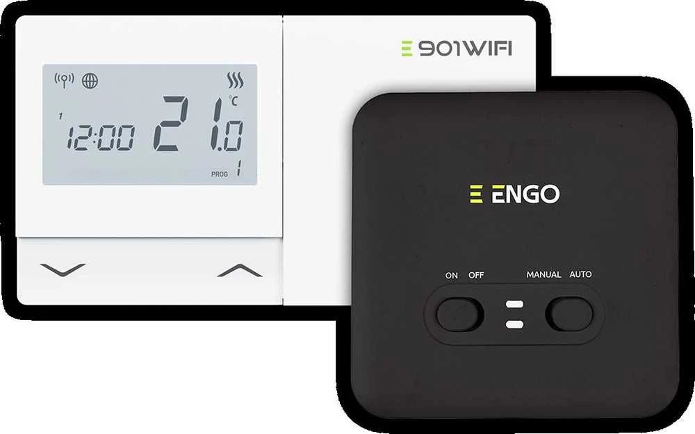 Engo Controls ENGO E901RF WiFi belaidis programuojamas termoreguliatorius