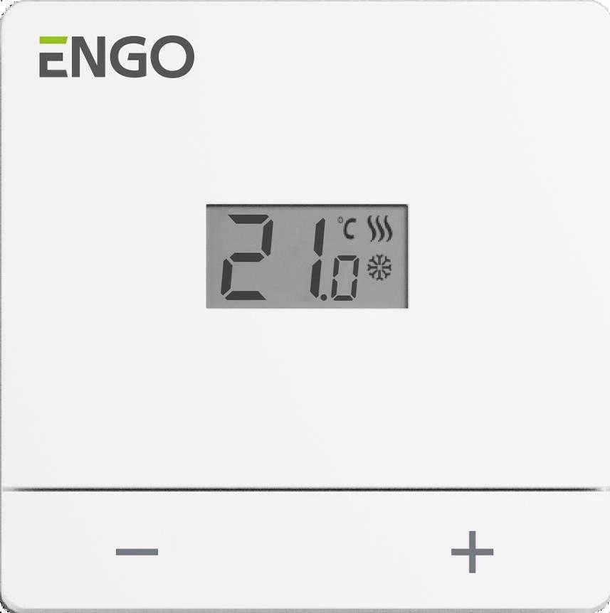 Engo Controls Engo EASY belaidis termostatas, baltas
