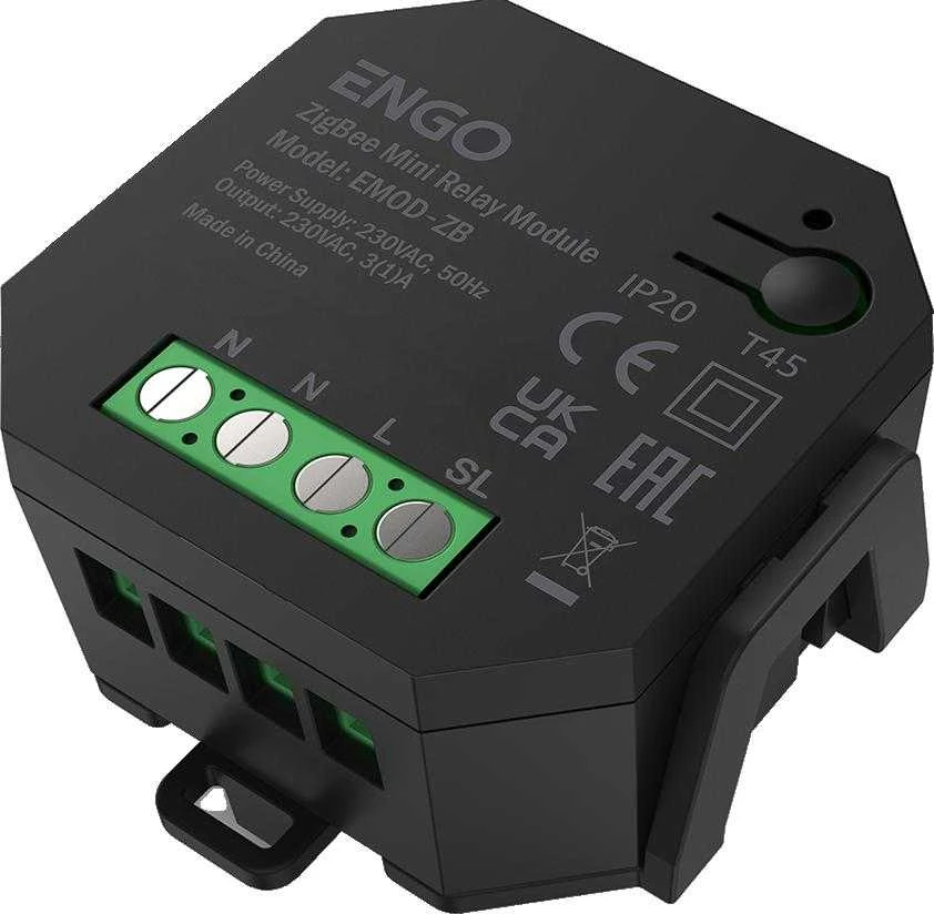 Engo ZigBee relės modulis su jungčių kontaktais