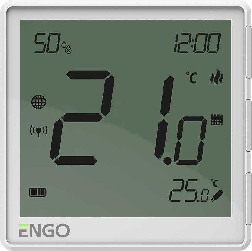 Engo Controls termostatai ZigBee terostatas, Lition baterija, baltas