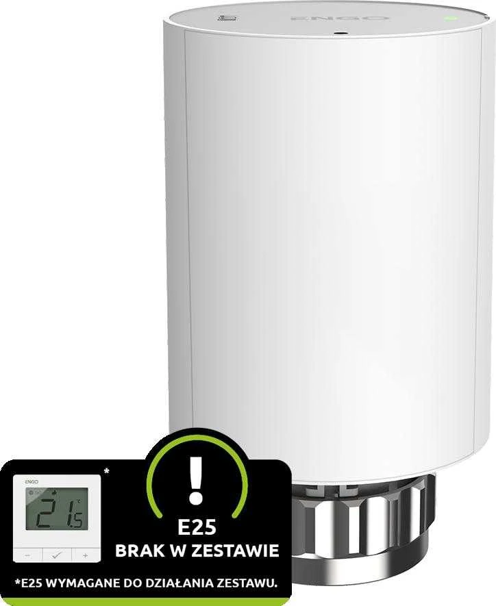 Engo Controls ENGO ETRV-M30 – elektroninė radiatoriaus termostatinė galvutė (M30×1,5) + RA adapteris