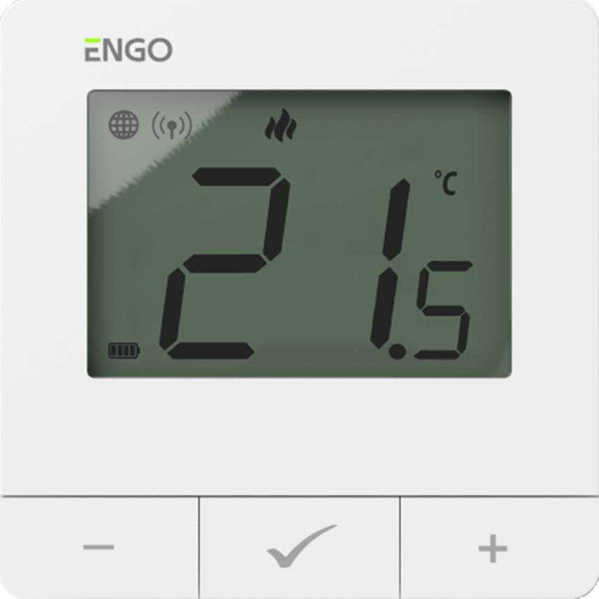 „Carruzzo ENGO Controls“ išmanusis šildymo kompleksas „Baltas“ (E25-BATW-4 + ETRV-M30)