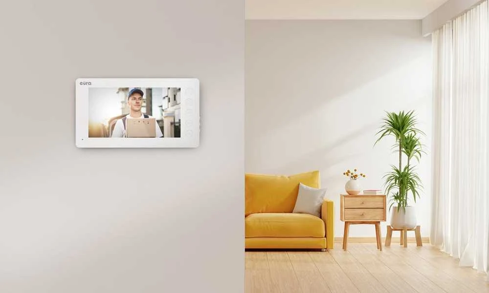 EUA Video intercom baltas monitorius EURA VDP-76A3