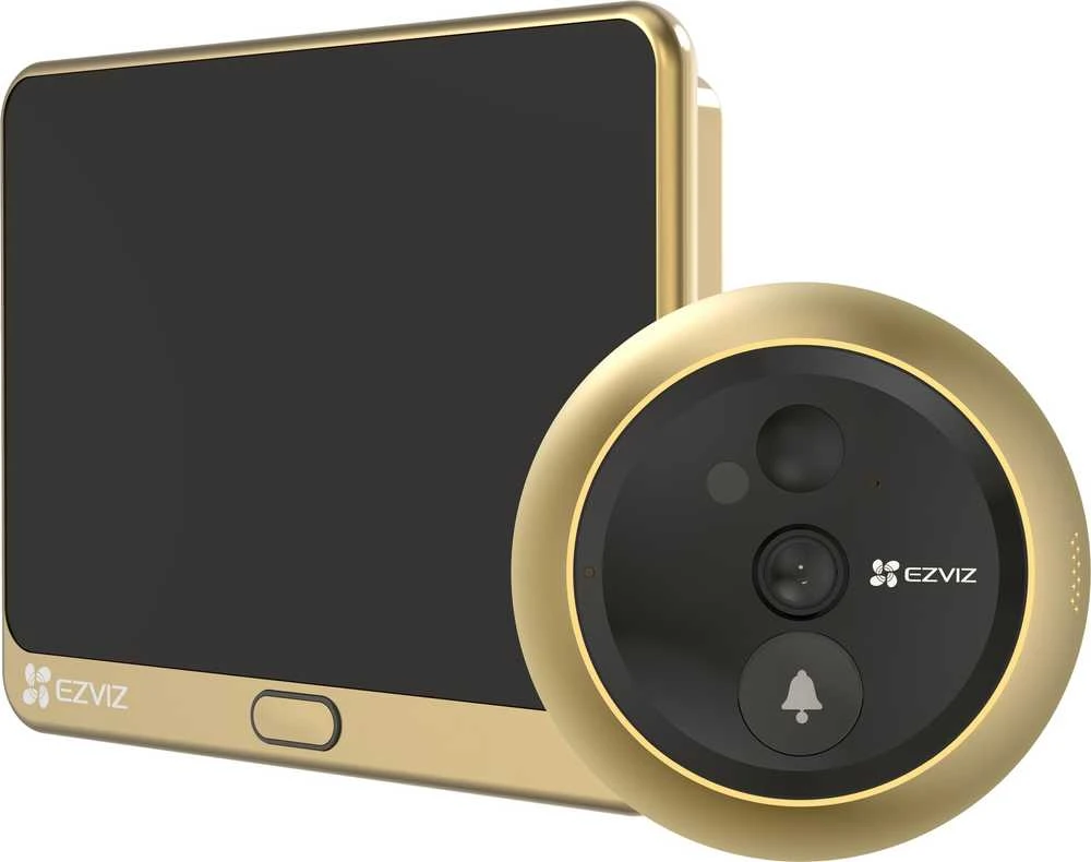 EZVIZ belaidžio durų skambučio komplektas CS-DP2C (2 MP, auksinis)