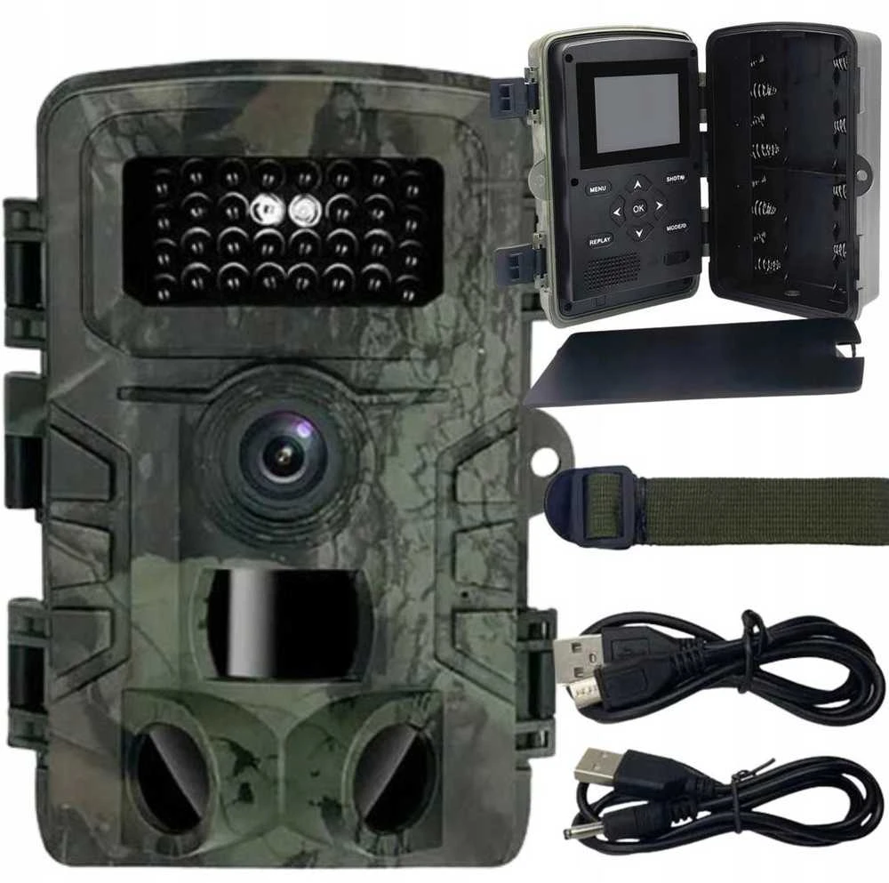 TON FOTO GAUDYKLĖ TOPHUNT HC300M MIŠKO KAMERA 1080P 12MPX MMS GPRS SIM