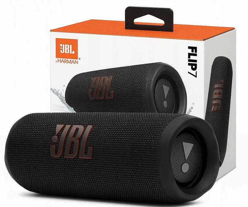 JBL Flip 7 nešiojama kolonėlė, juodos spalvos