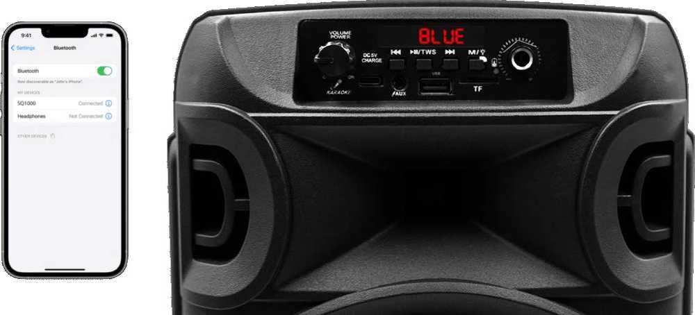 SQUEAK KARAOKE SPEAKER PULSETOWER BT 5.3 + EDR SQ1006