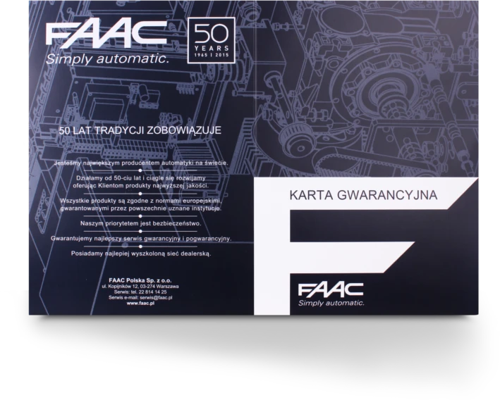 Faac PAVARA STUMDOMIEMS VARTAMS GENIUS-BLIZZARD-500/KIT - PRADINIS RINKINYS (Pažeista pakuotė)
