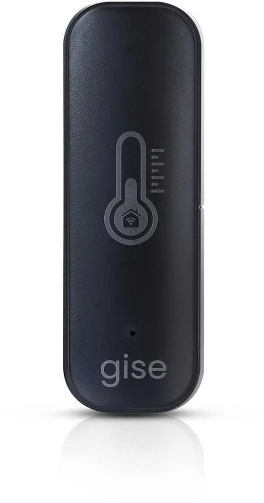 GISE Smart temperatūros jutiklis i wilgotności Wi-Fi Juodas | Tuya | GTHS-WF-01-B