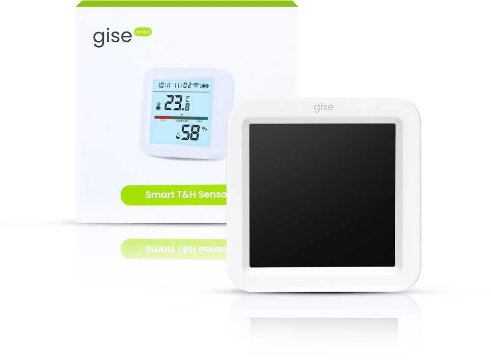 GISE Smart temperatūros jutiklis i wilgotności Wi-Fi | Tuya | GTHS-WF-02
