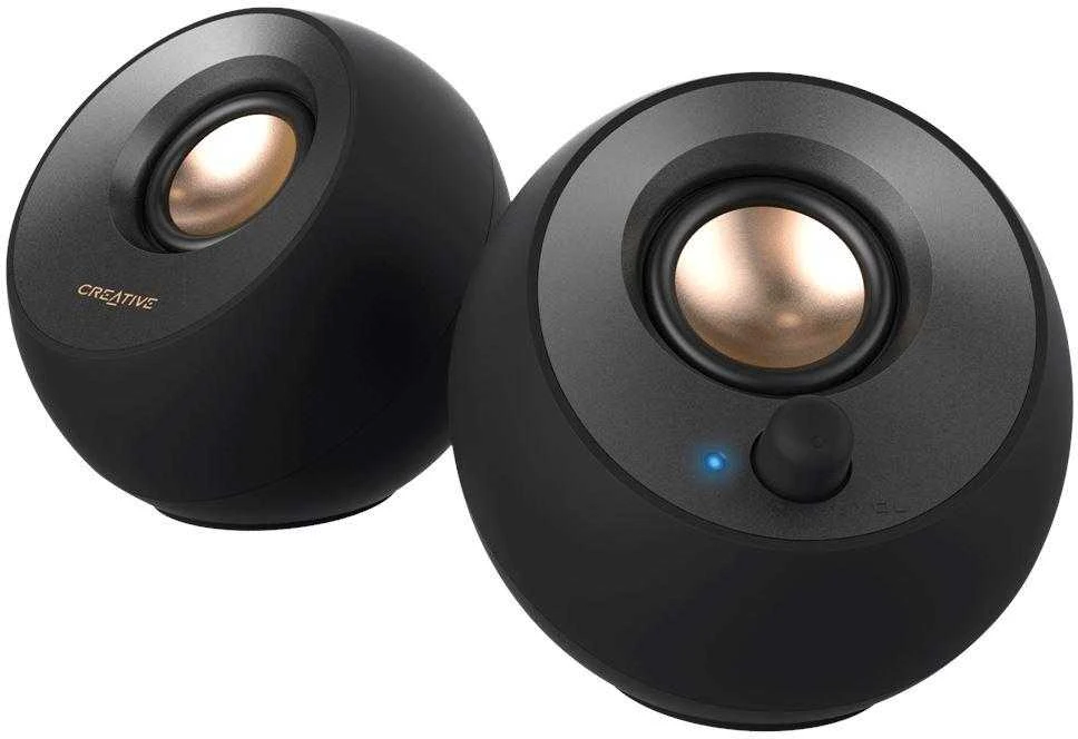 Kompiuterio kolonėlės Creative kompiuterinės kolonėlės 2.0 Pebble V2 juodos spalvos USB-C