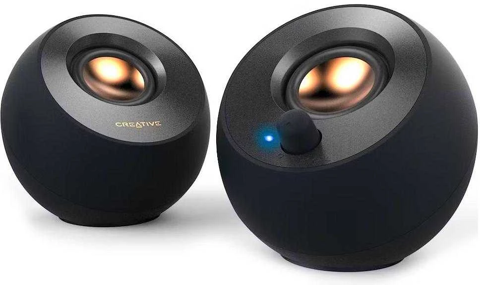 Kompiuterio kolonėlės Creative kompiuterinės kolonėlės 2.0 Pebble V2 juodos spalvos USB-C