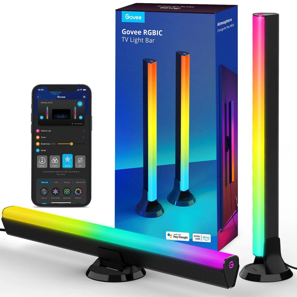 Govee H6046 TV šviesos juostos | Oświetlenie LED | RGBIC, 2,4 GHz Wi-Fi, Bluetooth
