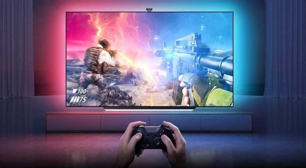 Govee H605C Envisual TV foninis apšvietimas T2 | LED juostelė | televizoriui 55-65 colių, RGBIC, Wi-Fi+Bluetooth