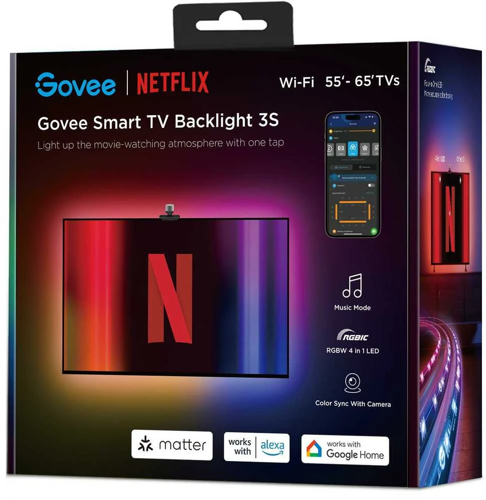 „Govee H6098“ išmanioji juostelės formos lemputė su „Wi-Fi“ / „Bluetooth“
