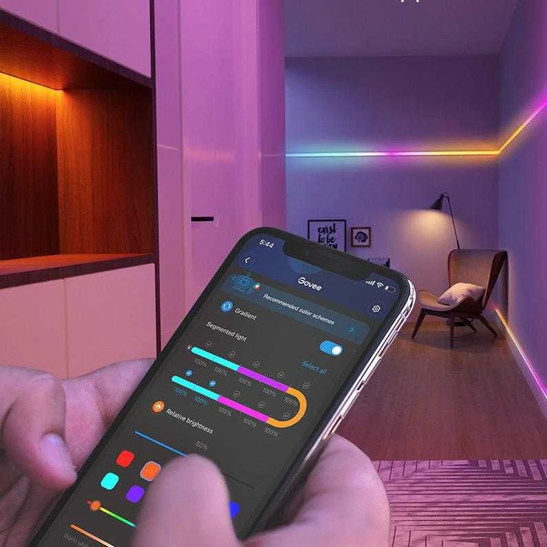 Govee H618C Basic LED juostinis šviestuvas 10m | Taśma LED | Wi-Fi, Bluetooth, RGBIC