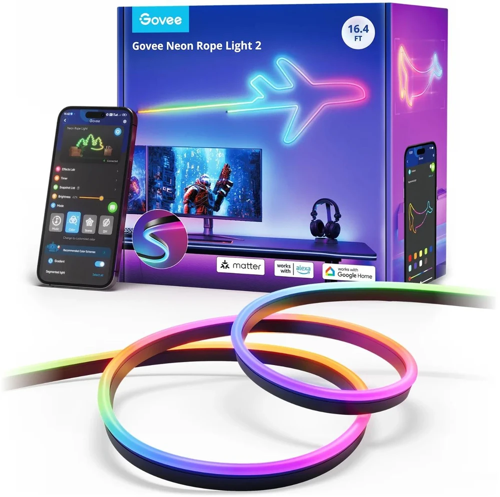 Govee H61D5 Neoniniai žibintai 2 5m | Oświetlenie LED | Matter, HomeKit, Google, Alexa, SmartThings