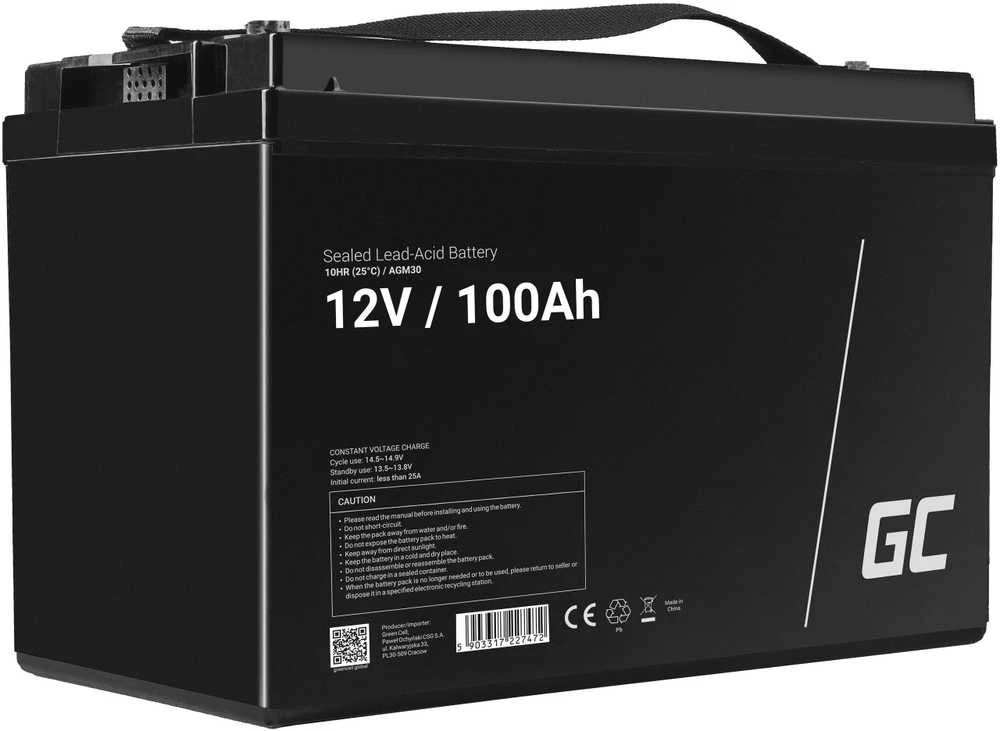 Green Cell Žalias Cell AGM Žalias Cell akumuliatorius 12V 100Ah