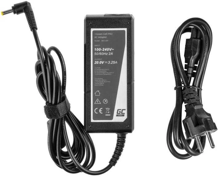 Nešiojamų kompiuterių įkroviklis Greencell AD25P PRO 65W 19V Toshiba, Asus