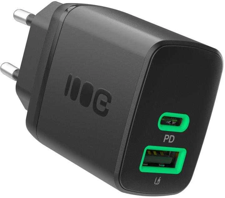 Green Cell Žalias Cell Greencell PowerSource Duo30 įkroviklis USB/USB-C juodas maitinimo adapteris 30W maitinimo tiekimas