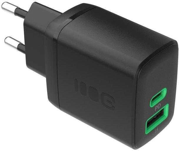 Green Cell Žalias Cell Greencell PowerSource Duo30 įkroviklis USB/USB-C juodas maitinimo adapteris 30W maitinimo tiekimas