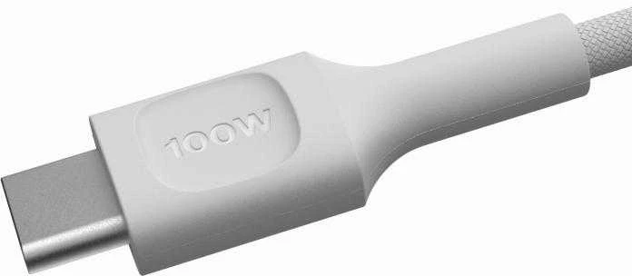 Green Cell Žalias Cell USB-C laidas 2m 100W Greencell PowerStream greito įkrovimo PD Snow Baltas