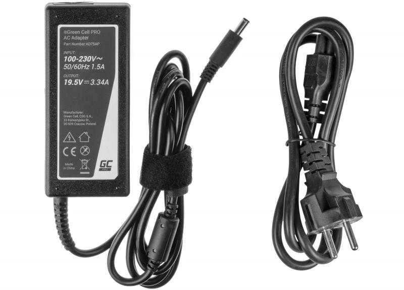 Nešiojamų kompiuterių įkroviklis Greencell AD75AP PRO 65W 19.5V Dell Inspiron
